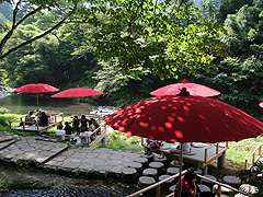 鶴仙渓・川床