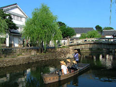 くらしき川舟流し